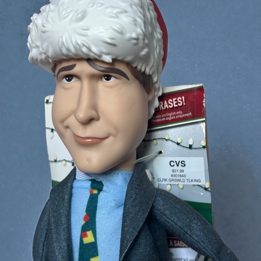 National Lampoons Christmas Vacation Clark Griswold 12" Talking‎ Doll 16 Phrases